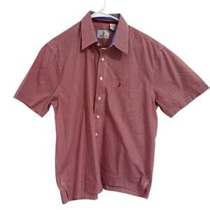 Regatta Sport Red & White Gingham Short Sleeve Button Shirt – Medium